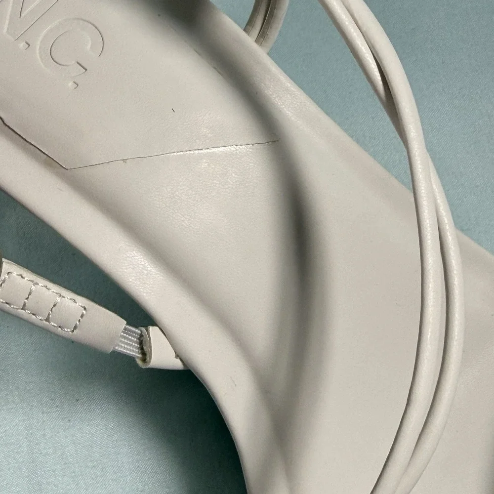 I.N.C. International Concepts  Size-9.5 M Women's Nahari Dress Sandals White